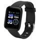 thumbnail image 1 of Montre connectée 116 Plus avec écran couleur TFT 1,3 pouce, étanche IP67, Bluetooth, rappel de messages, noir, 1 of 4