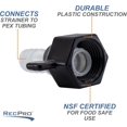 thumbnail image 2 of Raccord de Plomberie RV 1/2” Pivotant vers Adaptateur Droit Wingnut 1/2” (Lot de 2), 2 of 7
