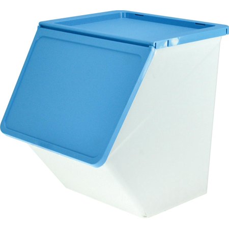 bins storage lids stackable plastic hinged pelican 6pcs cubes containers pp box
