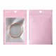thumbnail image 1 of 100 bolsas resellables para joyería, bolsa de embalaje de alimentos, mini bolsas de plástico transparente resellables para pendientes, collares, embalaje de alimentos, rosa, 12x18CM, 1 of 1