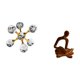 thumbnail image 5 of Figura de escritorio,Figura esférica para escritorio,oficina o decoración del hogar,Estante decorativo de escritorio con figuritas para decoración del hogar,Figura de pensador, 5 of 8