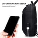 thumbnail image 4 of 1 Uds. Mochila antirrobo para hombre, bolso de hombro informal, resistente al agua, color negro, 4 of 8