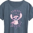 thumbnail image 3 of Disney - Lilo & Stitch - Always An Angel - Women's Short Sleeve Graphic T-Shirt, 3 of 5