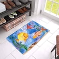 thumbnail image 3 of MKHERT Watercolor Yellow and Red Fish Underwater Sea World Doormat Rug Home Decor Floor Mat Bath Mat 23.6x15.7 inch, 3 of 3