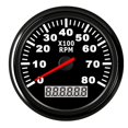 thumbnail image 1 of 85mm Marine Tachometer 3000 4000 6000 RPM Tacho Meter Gauge Red Backlight With LCD Hour Meter For Car Boat Truck Auto 12V/24V, 1 of 7