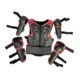thumbnail image 5 of Traje protector infantil para motociclistas, rodilleras y coderas para ciclismo, patinaje y actividades al aire libre. Rojo, 5 of 9