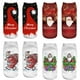 thumbnail image 1 of Gibobby Calcetines mullidos de Navidad Calcetines de Navidad para mujer, estampado informal, bonitos calcetines de , 4 pares (Rojo,Rosa,Verde, Unitalla), 1 of 5