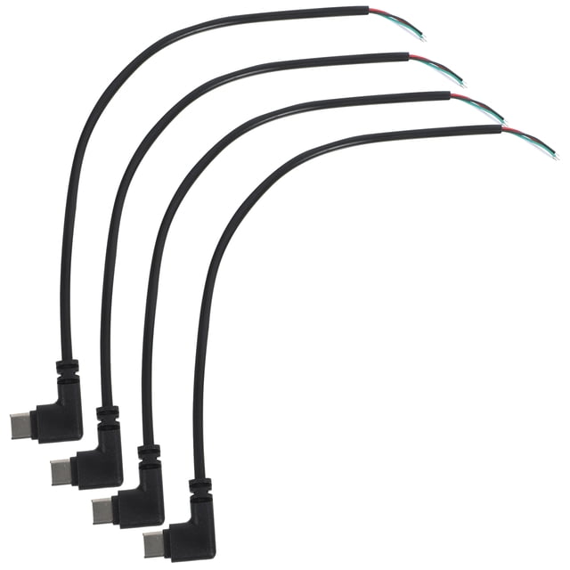 Shisuyan Usb C Extender Cable Black Data Transfer 4Pack 9.63X0.90X0.12in