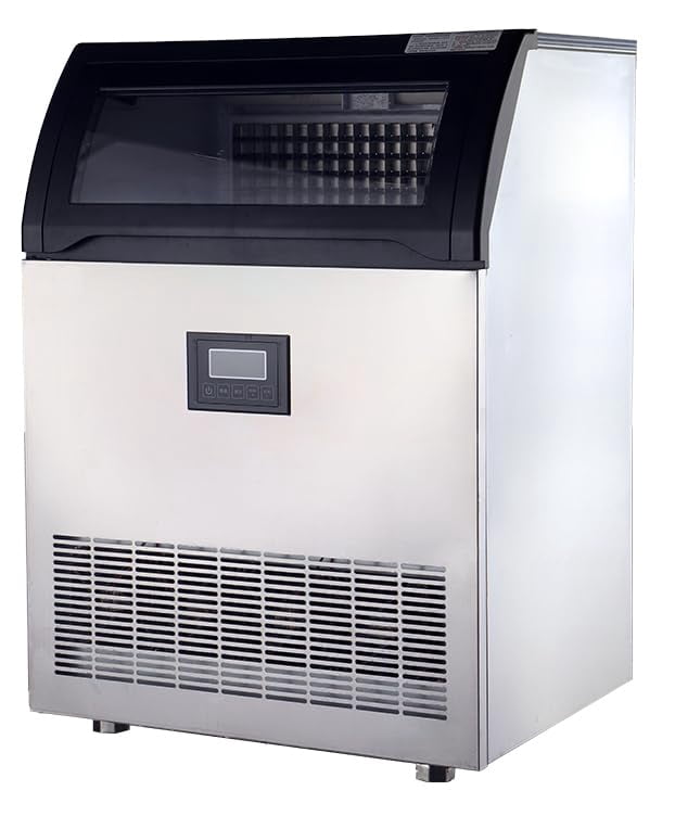 GARVEE Commercial Ice Maker 200Lbs/24H,Freestanding Built-in Ice Machine with Smart LCD Display and Self-Cleaning for Home, Kitchen, Office