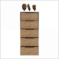 thumbnail image 6 of Dressers 5-Drawer with Metal Handles, Black Wengue/Pine Finish | Multicolor | Particle Board, 6 of 7