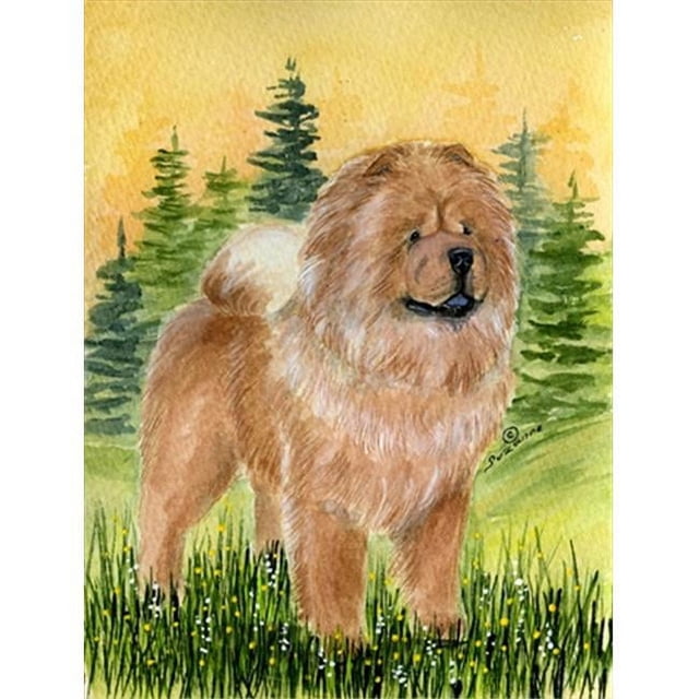 Carolines Treasures SS7004CHF 28 x 40 in. Chow Chow Flag Canvas House Size