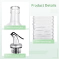 thumbnail image 4 of 2-Pack Oil and Syrup Dispensers, Olive Oil Dispenser Bottles for Kitchen, Oil Containers, Oil Pourer Spouts, Kitchen Cooking Barbecuing, Olive Oil Vinegar Syrup Juice Bean Sauce, 4 of 8
