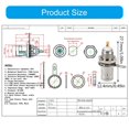 thumbnail image 3 of Quality Copper BNC 50KY 12.5 Adapter Universal BNC 50KY 12.5 Conversion Head BNC 50KY Male to Female Signal Connectors, 3 of 4