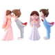 thumbnail image 2 of 2 pares de figuras de novios en miniatura para decoración de bodas, San Valentín y fiestas., 2 of 8