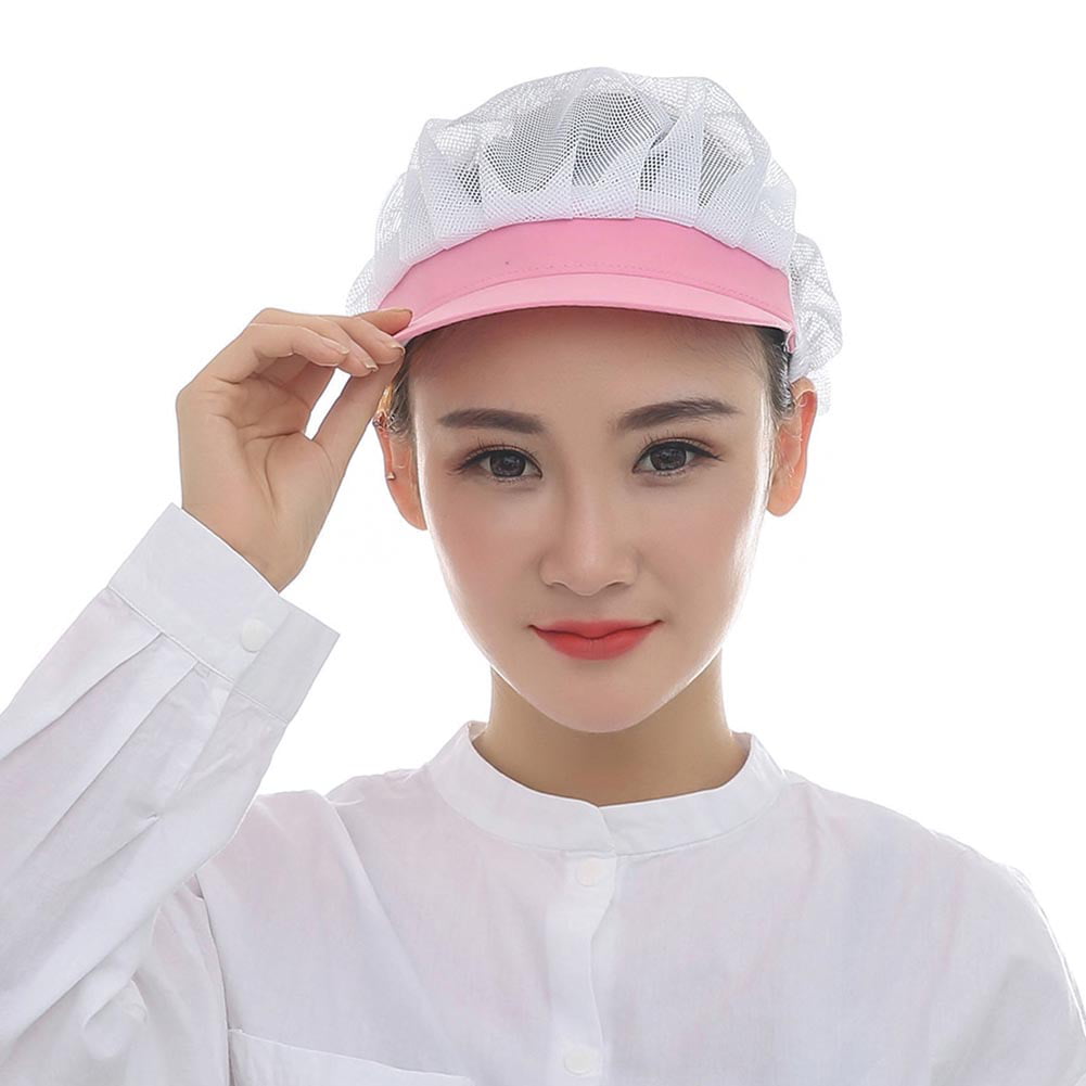 Unisex Elastic Breathable Mesh Catering Cap Hat Summer Cooking Uniform Hat 