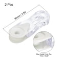thumbnail image 2 of Uxcell Blinds Chain Handles, 2Pack 90mm Roller Shade Cord Weights for Window Parts, White, 2 of 6