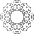 thumbnail image 4 of 16"OD x 6 1/8"ID x 1/2"P Reims Architectural Grade PVC Pierced Ceiling Medallion, Antiqued Silver, 4 of 6