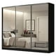 thumbnail image 1 of Ropero Closet Madesa Royale 3 Puertas 3 Espejo Negro, 1 of 5