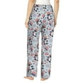 thumbnail image 3 of Fotbe I Love USA Women's Pajama Pants,Sleepwear Pants,Pj Bottoms Drawstring And Pockets-Large, 3 of 9