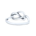 thumbnail image 3 of Plain Classical Celtic Love Knot Ring Oxidized 925 Sterling Silver Thumb Ring Size 7, 3 of 5