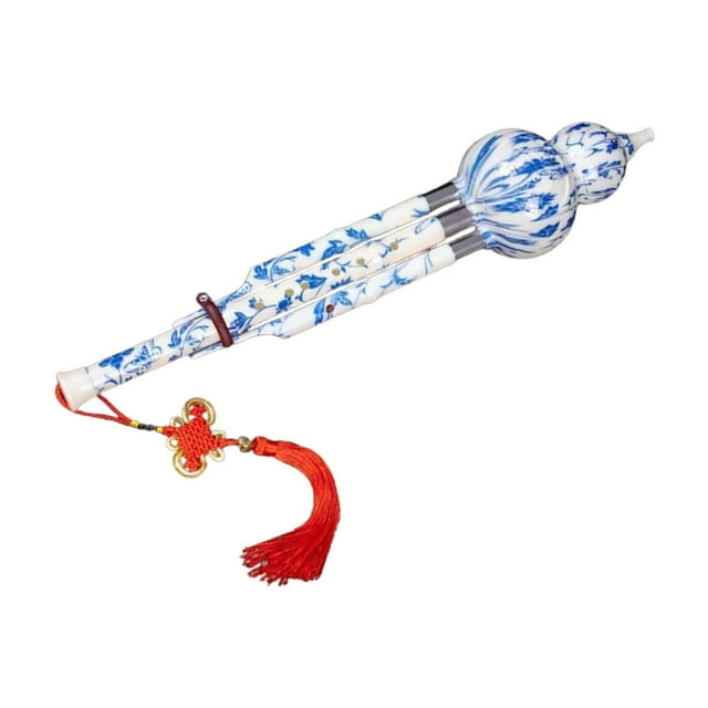 Shengyu Gourde Instrument à Vent avec Flûte Chinoise Nœud en Bois Hulusi Chinois Multicolore B Key