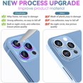 thumbnail image 3 of FYBTO Camera Lens Protector Designed for iPhone 13 Pro/13 Pro Max, Tempered Glass Film, Aluminum Alloy Lens Protective Cover, Sea Blue, 3 of 5