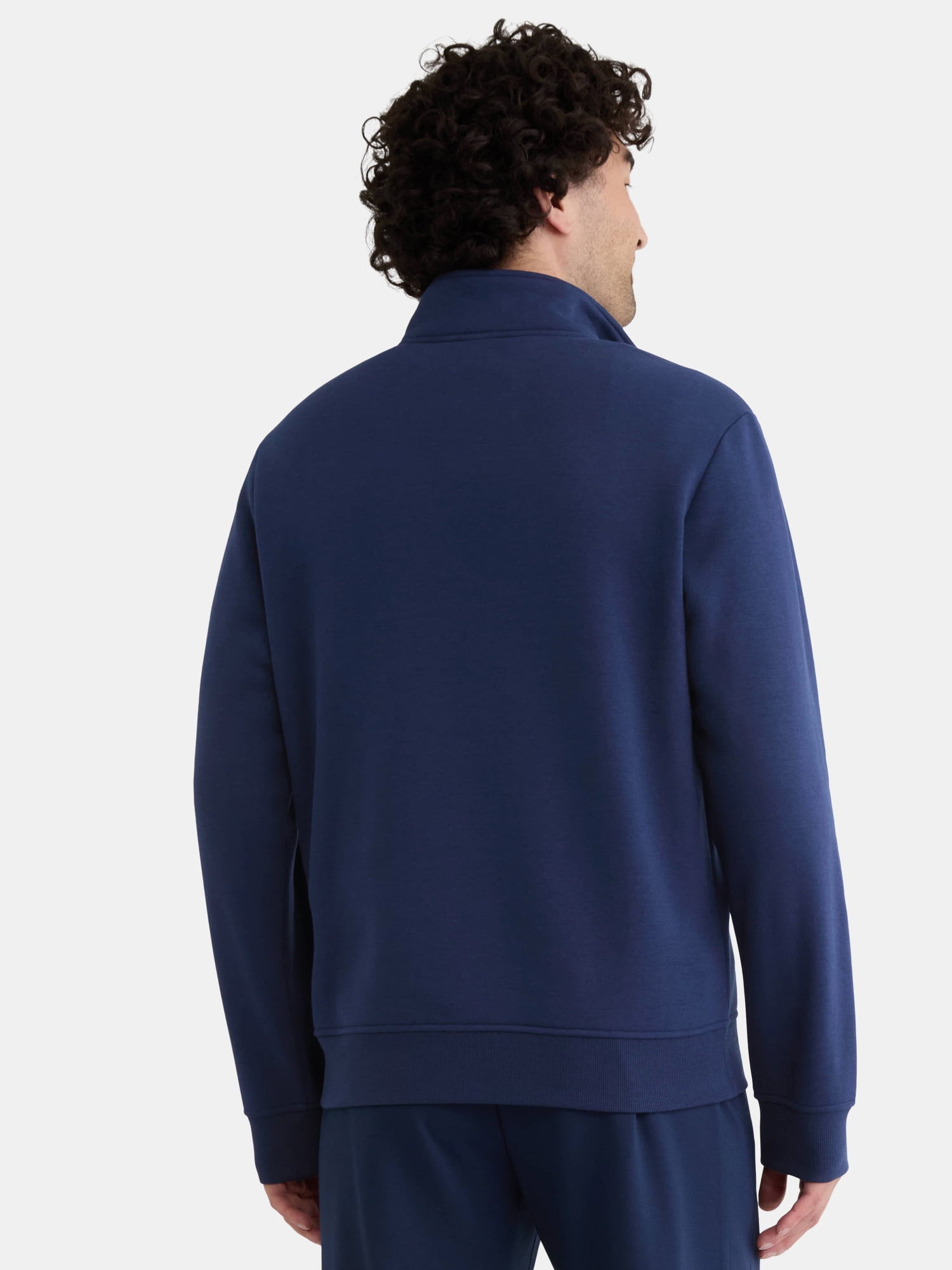 Athletic Works Men's Active Fleece Quarter Zip Sweatshirt, Size XS-5XL