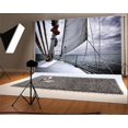 thumbnail image 2 of GreenDecor 7x5ft Sailboat Backdrop Sea Vacation Travel Photography Background Mast Ship Deck Girl Lovers Adult Man Boy Artistic Portrait Holiday Vehic, 2 of 4