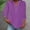 Purple, variant on Njoeus Womens Black Shirt Womens Tops Dressy Casual Womens 3/4 Sleeve Top Button Henleys V Neck Tunic Casual Loose Fitted Blouse Solid Color Tshirt Women Three Quarter Length Sleeve T-Shirts 2025 Summ