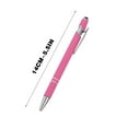 thumbnail image 3 of Metal Ballpoint Pen, Stylus Pen, Touchscreen Compatible Writing Pen with Smooth Ink Flow, 0.5mm Fine Tip, Metal Body, Long-Lasting Ink, Comfortable Grip, Ideal for Office and Personal Use, 3 of 5