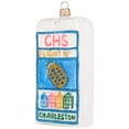 thumbnail image 3 of Joy to the World Charleston, South Carolina Luggage Tag Polish Glass Ornament, 3 of 5