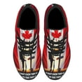 thumbnail image 2 of Canada Veterans Memorial We Don't Know Them All But We Owe Them All Shoes Sneakers Black Size 3.5, 2 of 7