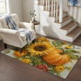 thumbnail image 3 of Area Rugs 3'x5', Sunflower Oil Painting Carpet Runner Indoor Outdoor Rugs Home Decor Aesthetic, Farmhouse Thanksgiving Fall Botanical Non Slip Mats Washable Accent Rug for Living Room Bedroom, 3 of 8