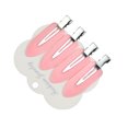 thumbnail image 1 of Pinzas de cabello versátiles para peinados sin marcas, diseño de hojas y mariposas, ideal para flequillos y estilos laterales, color rosa, incluye 4 piezas duraderas., 1 of 6