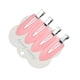 thumbnail image 1 of Pinzas de cabello versátiles para peinados sin marcas, diseño de hojas y mariposas, ideal para flequillos y estilos laterales, color rosa, incluye 4 piezas duraderas., 1 of 6