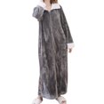 thumbnail image 3 of Abbracc Wearable Blanket Sweatshirt Homewear Winter Loungewear Zipper Lounger Robe Women, 3 of 9