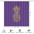 thumbnail image 2 of 4Pcs Gold Pineapple on Light Pink Shower Curtain Sets, Bathroom Set Decor with Non-Slip Bath Mat, Toilet Lid Rug and Contour Mat, 72 x 72inch, 2 of 8
