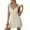 Beige, variant on CAIXIA Bathrobes For Women Zipper Front Elegant Satin Lace Trim Deep V Neck Padded Bust Suspender Nightdress for Women Comfortable Homewear Gown