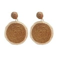 thumbnail image 2 of Pendientes bohemios Minnieouse 1 par de gota ratán natural vacaciones playa boda fiesta, 2 of 6