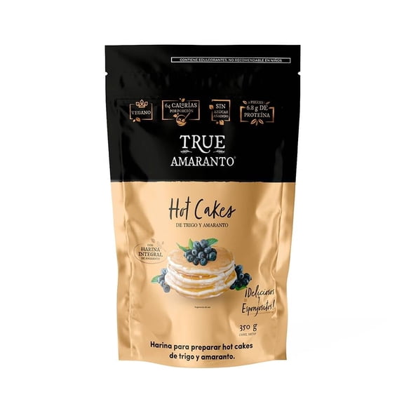 Harina para hot cakes True Amaranto trigo y amaranto 350 g