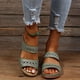 thumbnail image 5 of WILLBEST Sandalias De Playa Para Mujer, De Verano, De Color Liso, Informales, Con Punta Abierta, Cuñas, Suela Suave, Transpirables, Zapatillas, Sandalias, 5 of 6