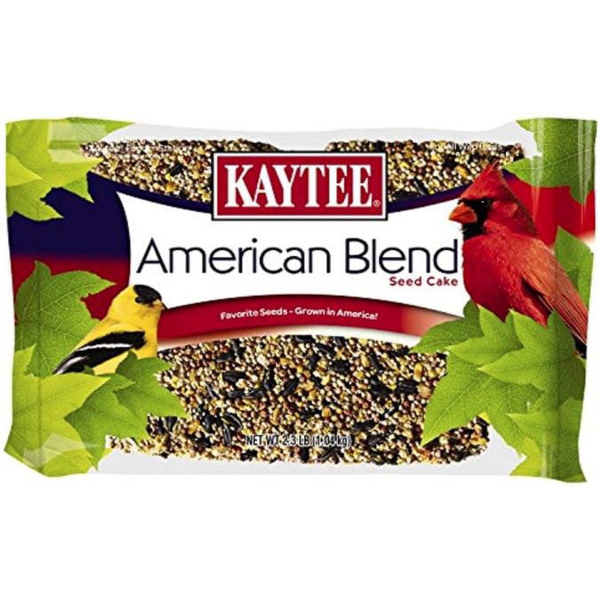 Kaytee American Blend Seed Cake with Favorite Seeds Grown In America For Wild Birds [Bird, Wildbird Foods] 2.3 lbs