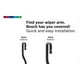 Bosch Wiper Blades Pare-brise Balai d'Essuie-glace Icône 24A; Remplacement; 24 Pouces; Simple – image 3 sur 5