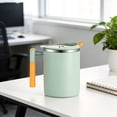 thumbnail image 4 of Clearance Under $6 Light Green Double Wall Vacuum Insulated Coffee Mug, 450ml Stainless Steel Travel Cup with Lid and Handle, 4 of 5