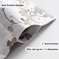 thumbnail image 3 of DriftAway Watercolor Floral Botanical Lined Thermal Insulated Window Curtain Valance Rod Pocket 52 Inch by 18 Inch Plus 2 Inch Header Beige 1 Pack, 3 of 6