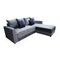 thumbnail image 2 of Sala esquinera El Bazar Store modelo Samso terciopelo gris Oxford 240x180 cm, 2 of 4