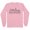 Pink, variant on Skyline Baltimore Maryland Long Sleeve Shirt Unisex Large White