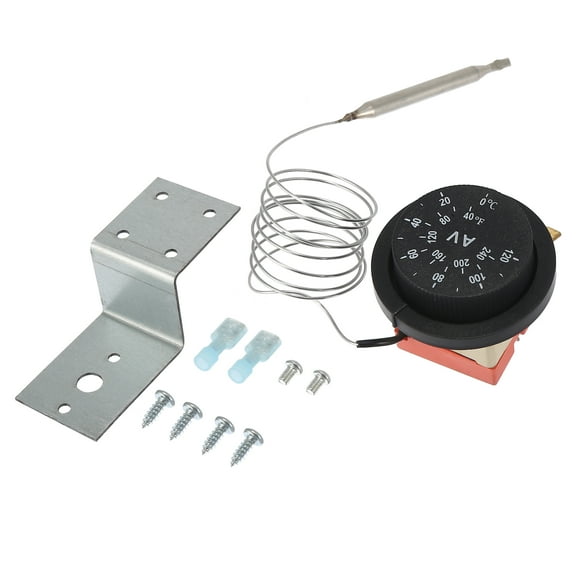 Vehicle 12V Electric Radiator Fan Thermostat Controller Kit Liquid Expansion Temperature Control Switch