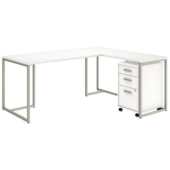 Bbf Method By Kathy Ireland 72 L Desk With File Cabinet In White Bbf Method By Kathy Ireland 72 L Desk With File Cabinet In White Com