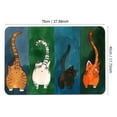 thumbnail image 2 of Asixx Tapete para la Puerta, tapete de Entrada Antideslizante de Felpudo para Gatos, para Interiores y Exteriores, Hecho de Caucho Natural y poliéster Premium (45 * 70cm) Baño Octpeak NO, 2 of 7